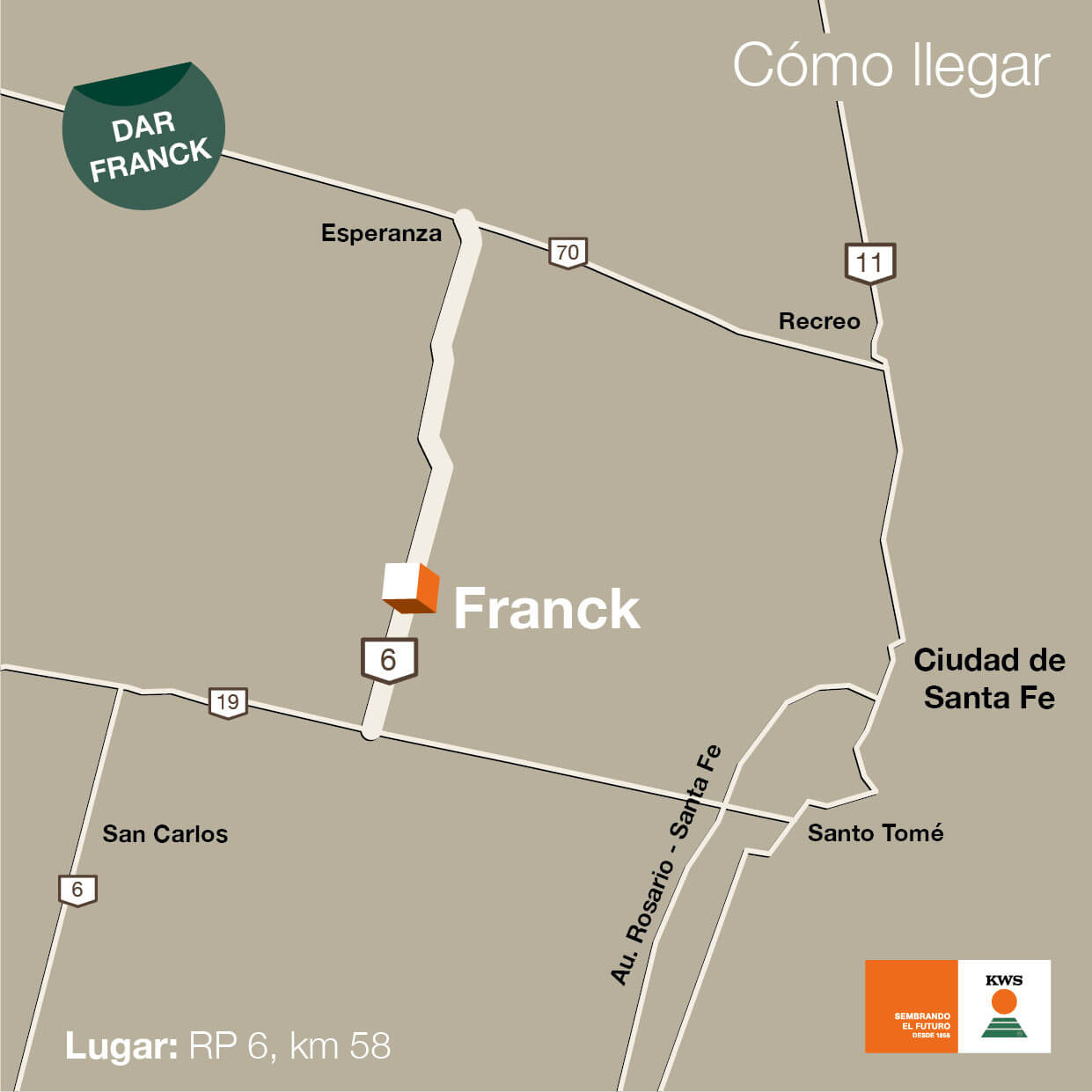 mapa Santa Fe Franck