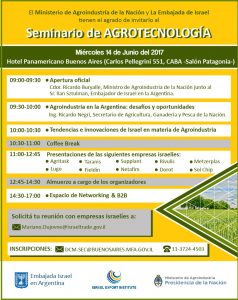 Seminario Agrotecnologia Israel