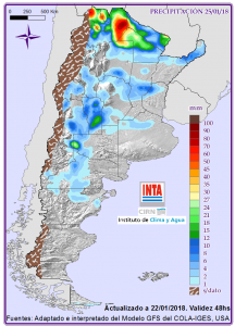 Perspectiva de precipitaciones y temperaturas semanal 5 PP_72