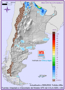 Enero termina con abundantes lluvias en el norte y nada para la región pampeana 7 PP_96