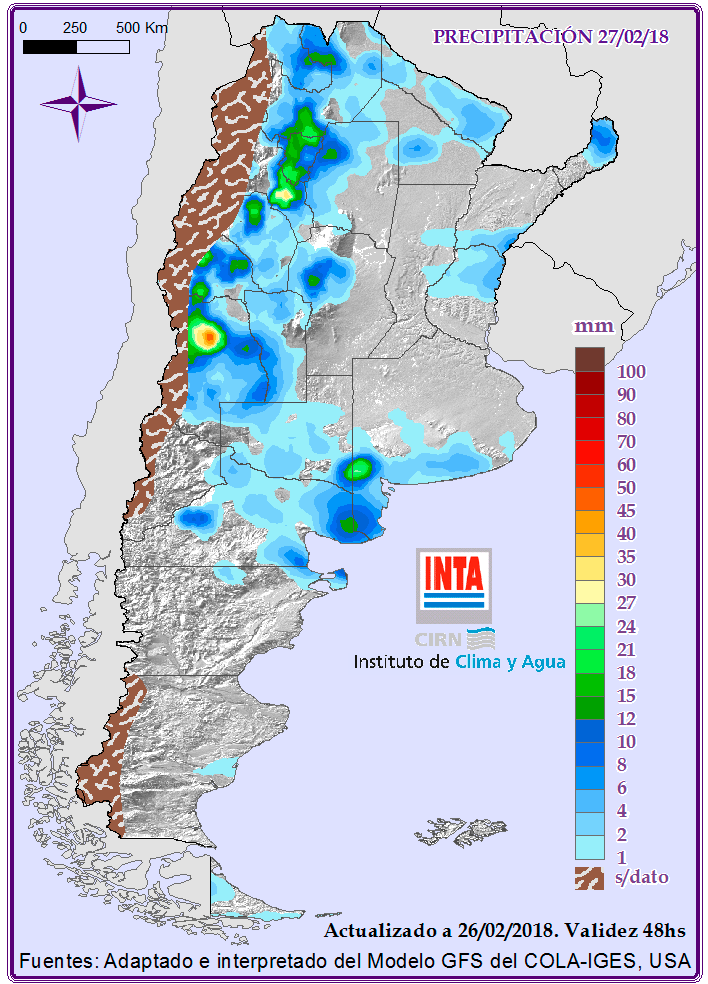 Se incrementa el área con déficit hidrico y no hay perspectiva de precipitaciones 1 Precipitaciones
