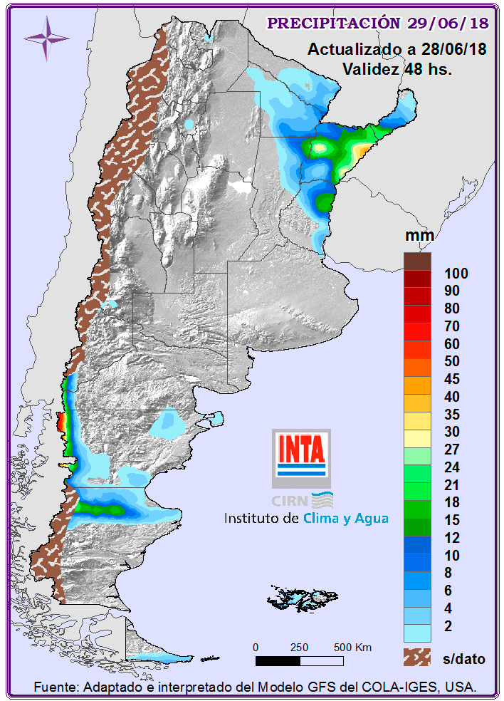 El fin de semana llegarían las lluvias y a partir del lunes bajará la temperatura 2 Precipitaciones 2