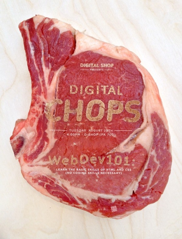 Logran grabar publicidad en un corte de carne fresca mediante una técnica láser 1 digital chops
