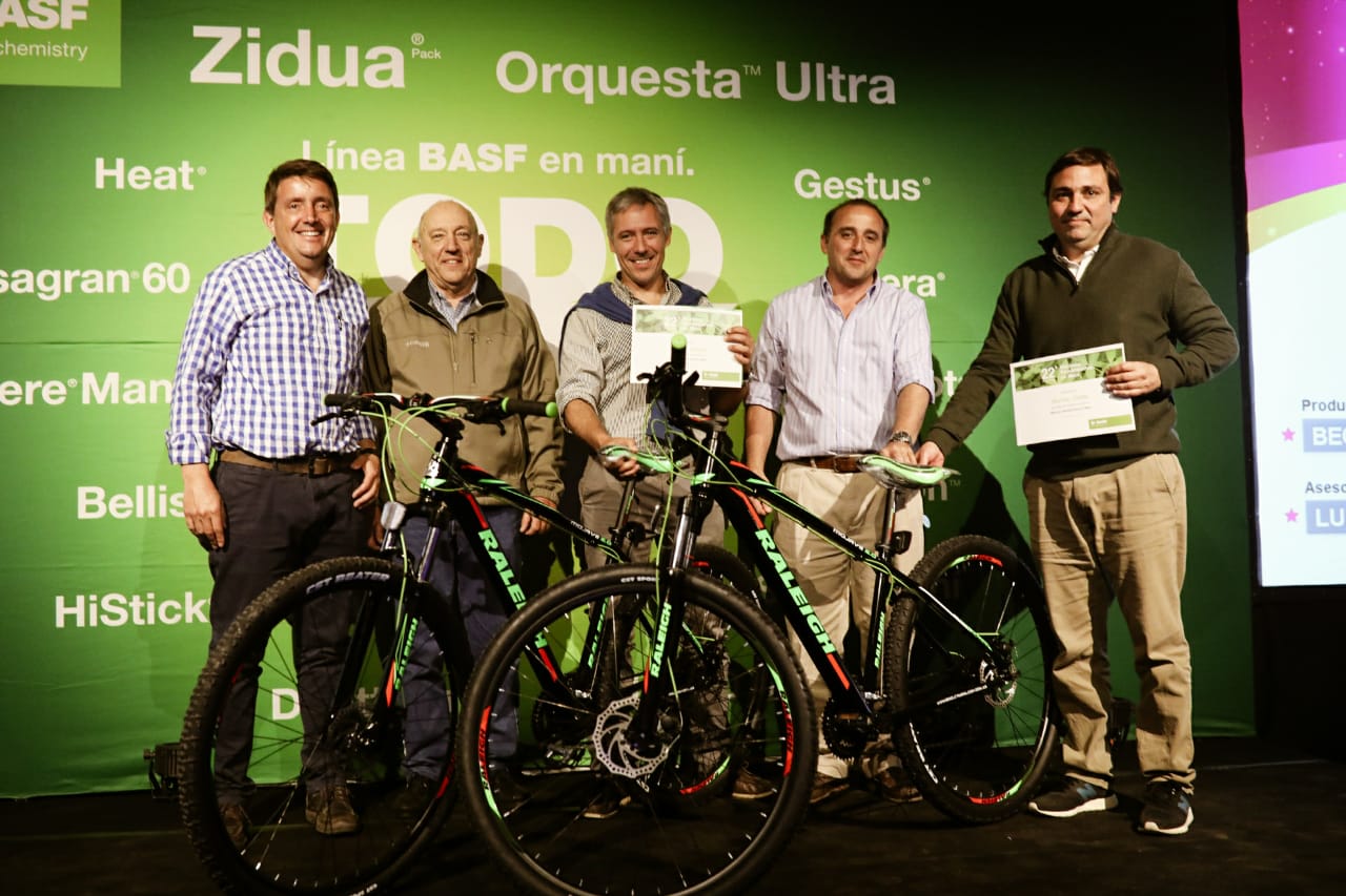 Máximos Rendimientos en Maní 2019 1er puesto