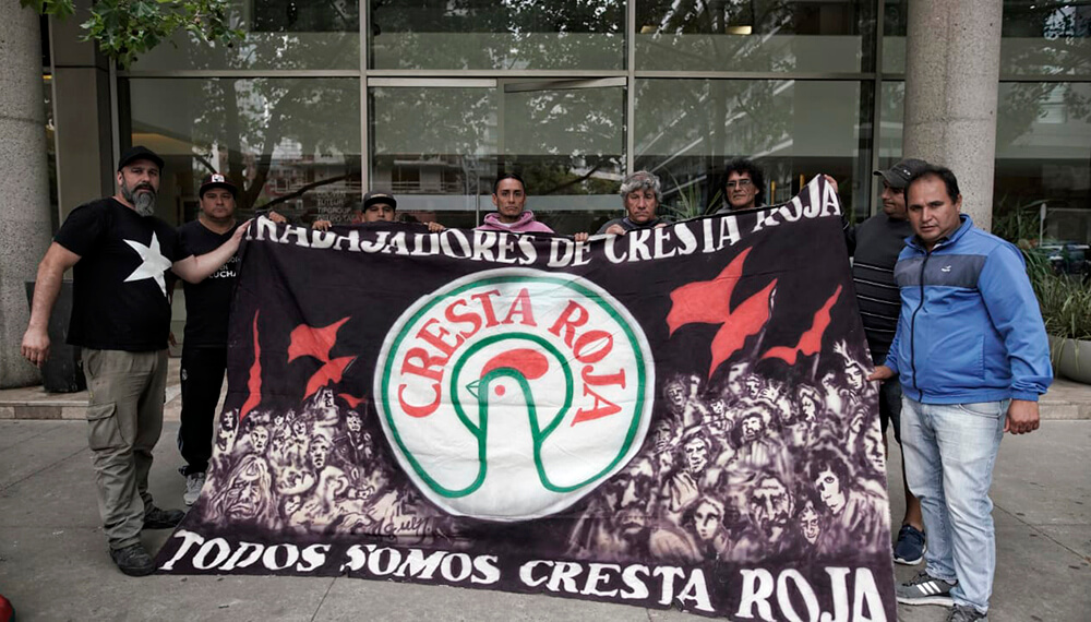 Protesta en Cresta Roja