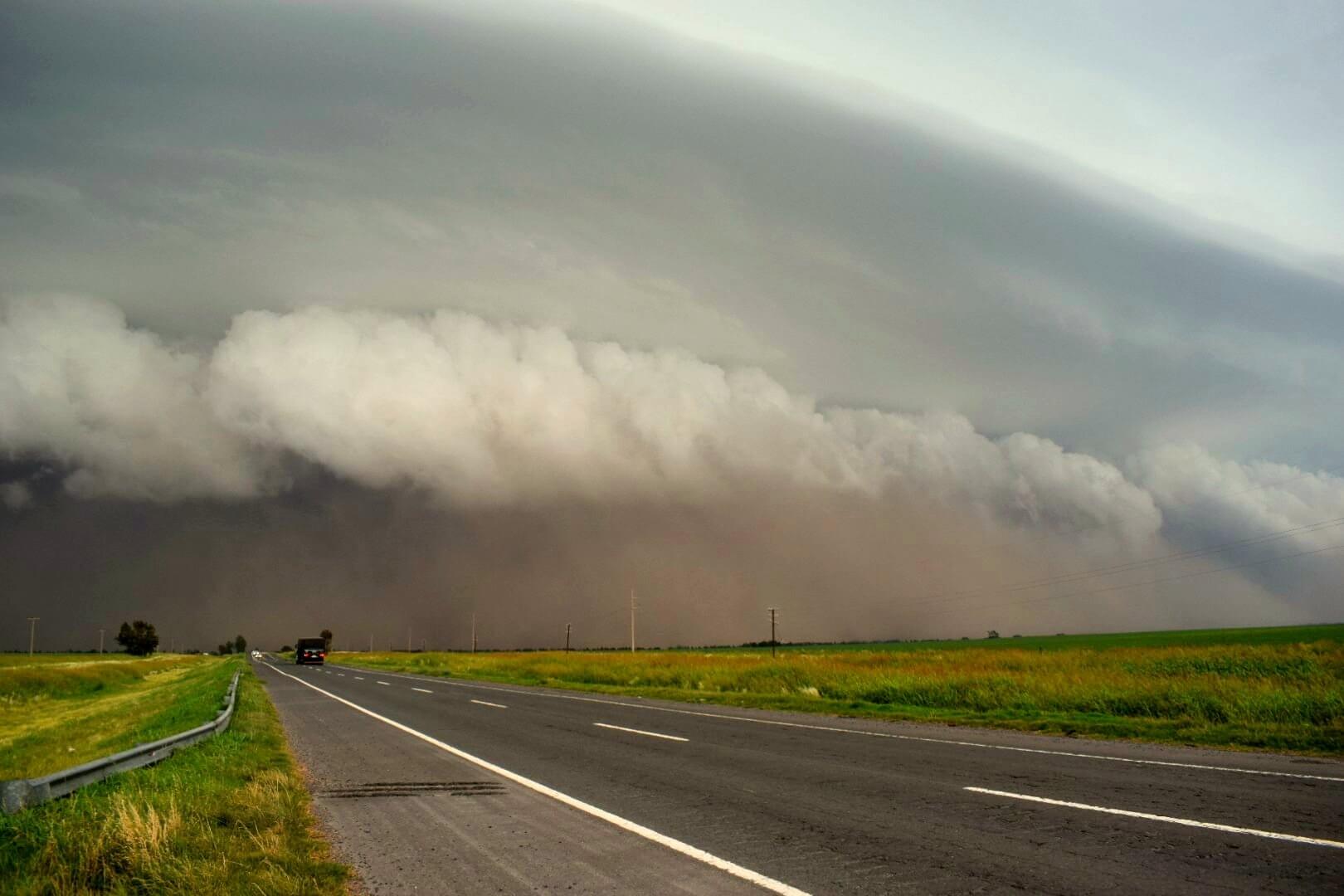 Tormenta en ruta cordobesa