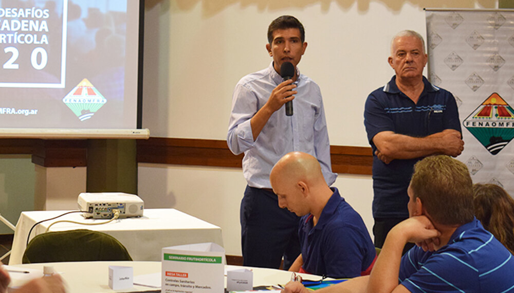 Marcos Blanda en la reunión de Fenaomfra