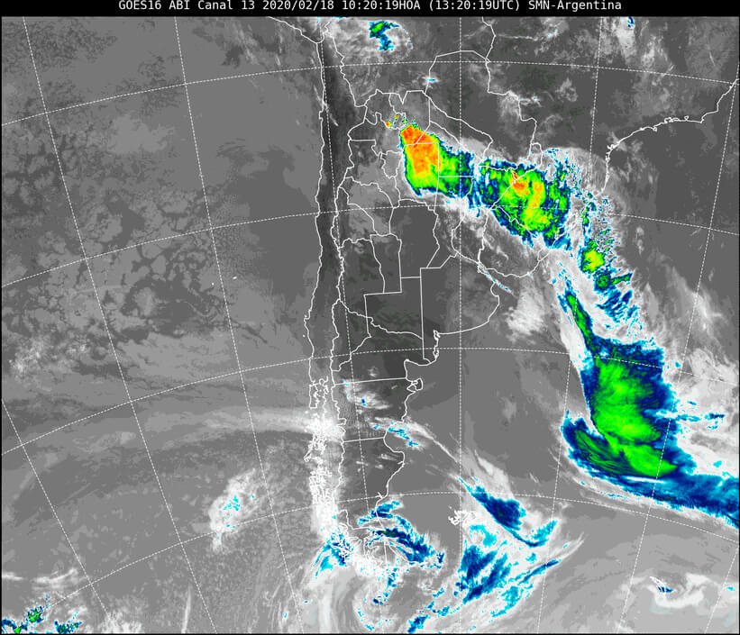 imagen satelital del 18 de febrero