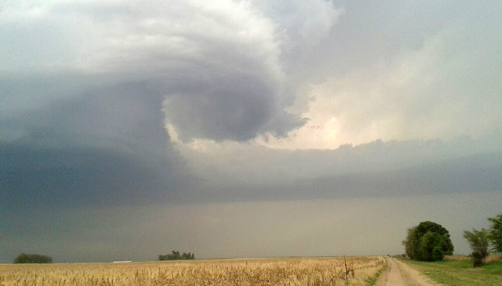 tormenta en el campo