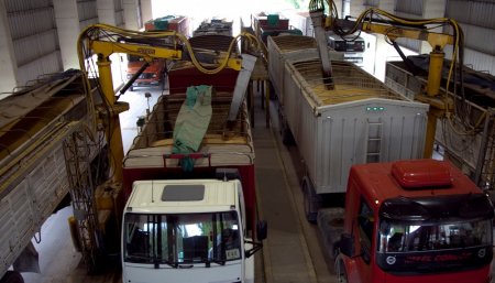 Descarga de camiones - Granos