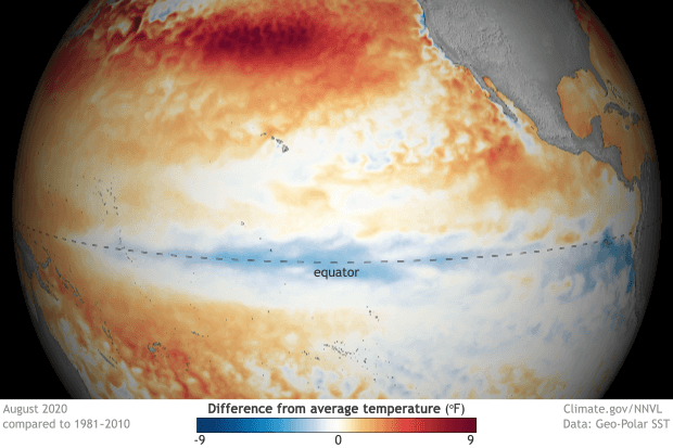 La Niña Enfriamiento ecuatorial