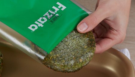 Hamburguesa basada en proteinas vegetales