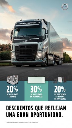 Lanzan descuentos para repuestos de visibilidad en camiones y buses 1 volvo descuentos