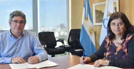 Conicet y Desarrollo Agrario cooperarán en la gestión del riesgo climático 1 Javier Rodriguez Ana Fanchi