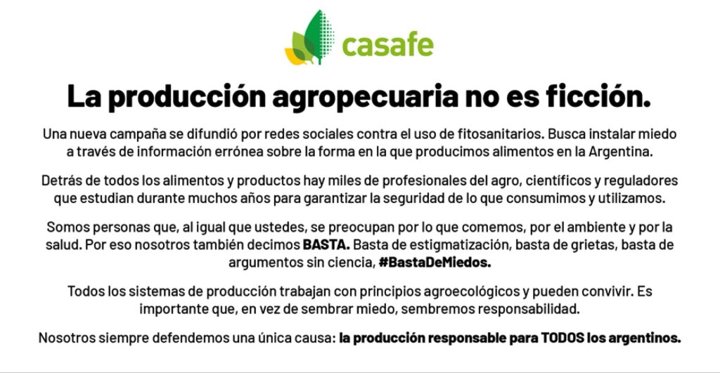 comunicado casafe