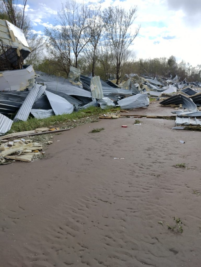 galpon destruido cordoba