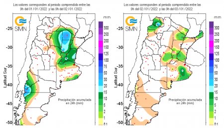 Lluvias fin de semana de año nuevo