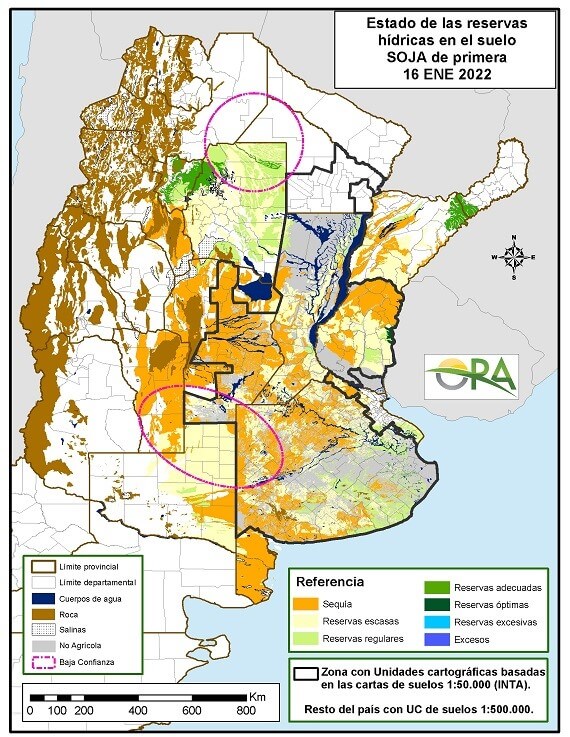 Sequía: siguen las lluvias, pero todavía no alcanzan para revertir la escasez 1 reservas agua soja