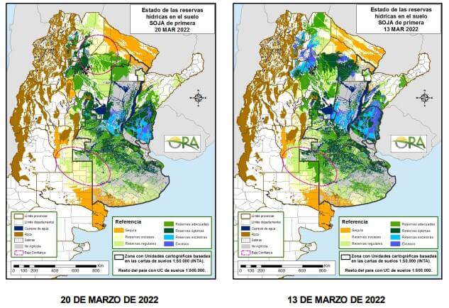 Pronostican fuertes lluvias para Buenos Aires y el NEA, con focos de más de 100 mm 2 mapas ora