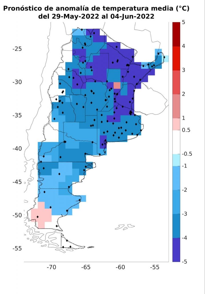 Avanza una masa de aire polar: cuáles son las zonas que sentirán más frío esta semana 2 atmedgfs s1 1