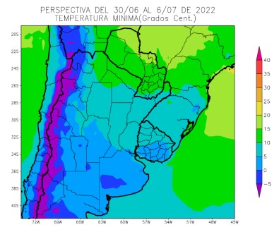 Entre los vientos del trópico y el aire polar: julio comienza con gran amplitud térmica 1 mínimas