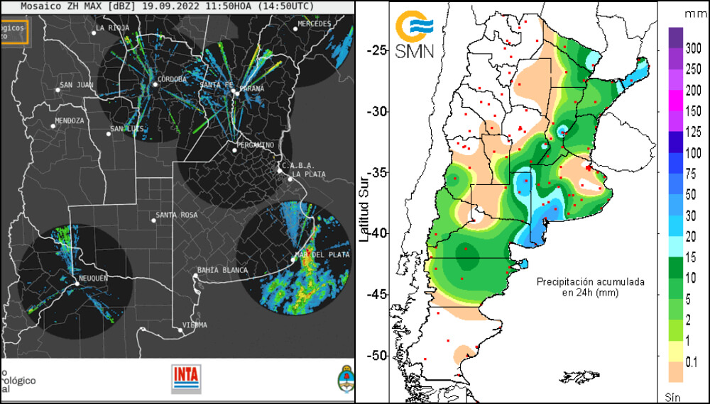 Lluvias Pronostico Zona nucleo