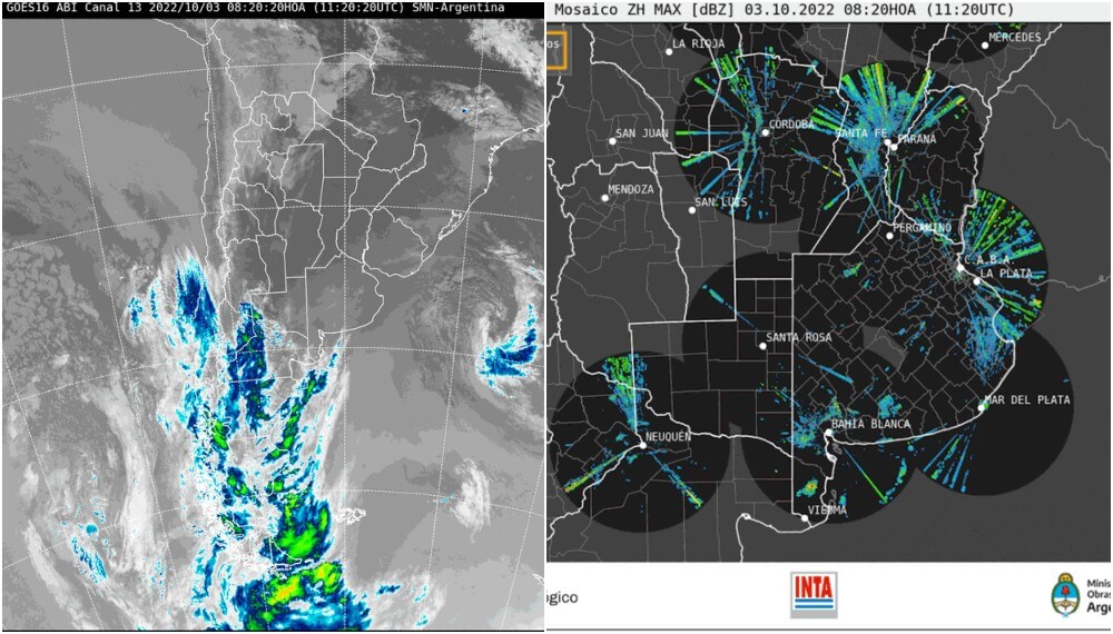 Mapa de lluvias