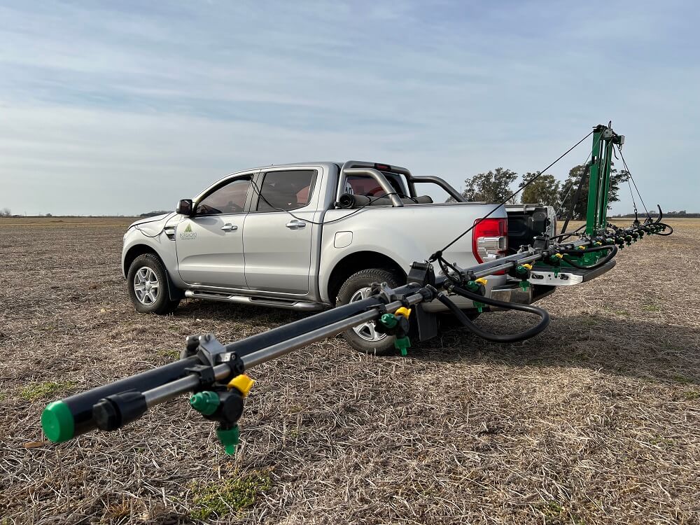 Equipo pulverizador de camionetas a presentarse en expoagro 2.