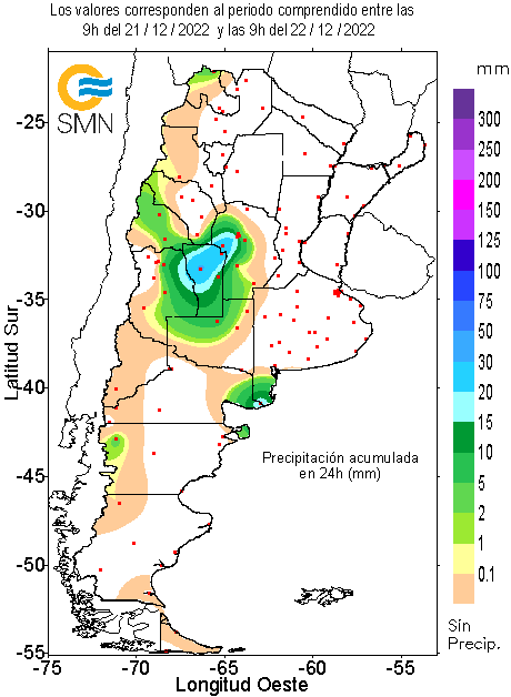 Regalo de Navidad: llegaron lluvias y se vienen más, con un “alivio efectivo” para la zona núcleo 1 precipgr 2
