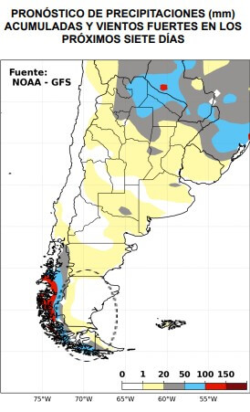 mapa ora lluvias