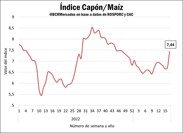 indice capon maiz