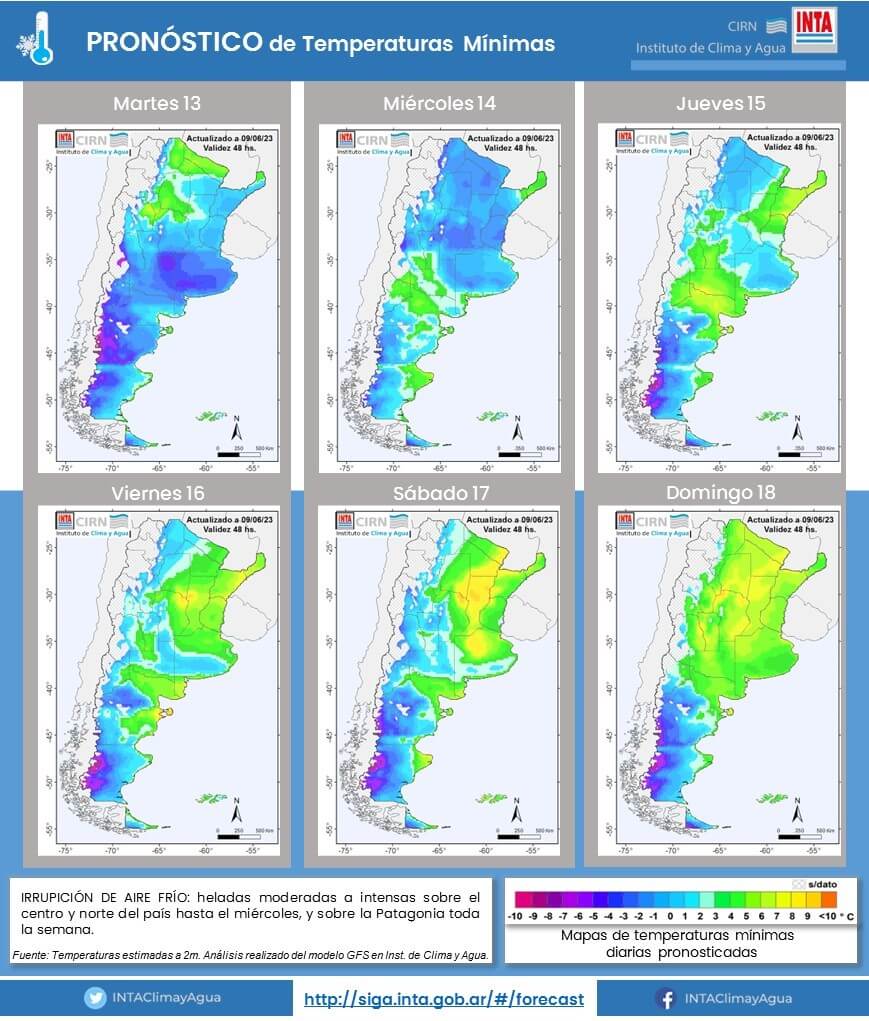 Siguen las heladas intensas, con mínimas que perforaron los -10° 1 frio pronostico