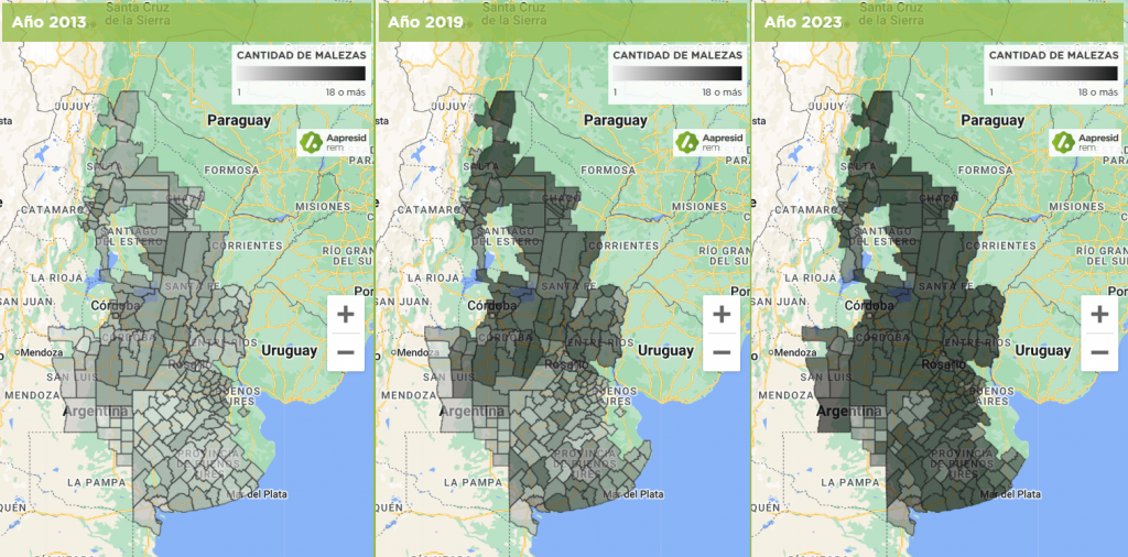 aapresid malezas mapa