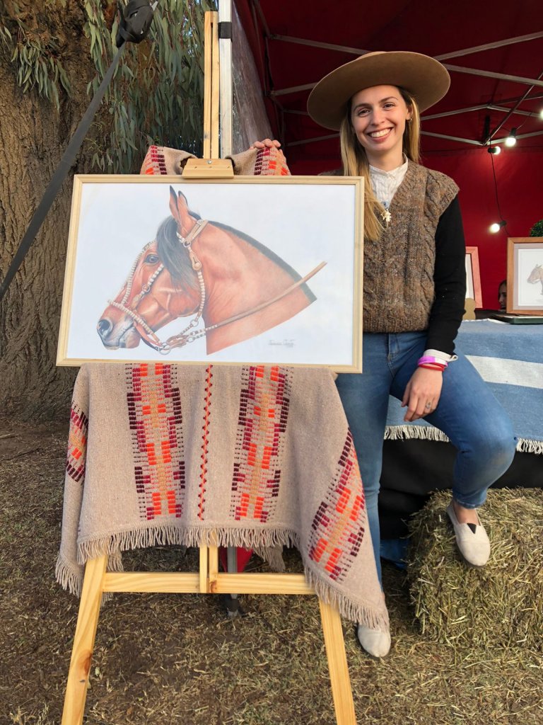 Federica, la joven que encontró en el dibujo una manera de estar cerca de los caballos 6 WhatsApp Image 2023 09 04 at 11.22.39