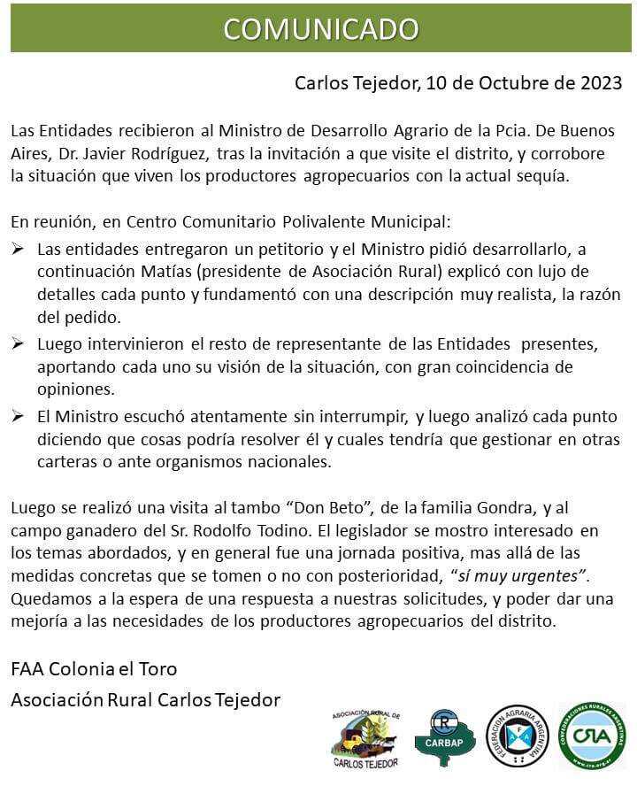 Las dos caras del agro en un pueblo del interior: entre la tristeza por la sequía y la alegría por un nuevo frigorífico 1 Garciandia