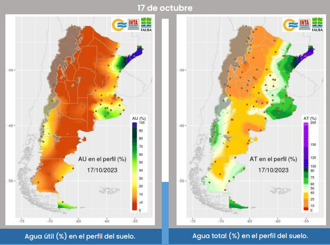 En el campo hacen votos para que se cumpla el pronóstico: lluvias en el fin de semana electoral 6 agua util inta