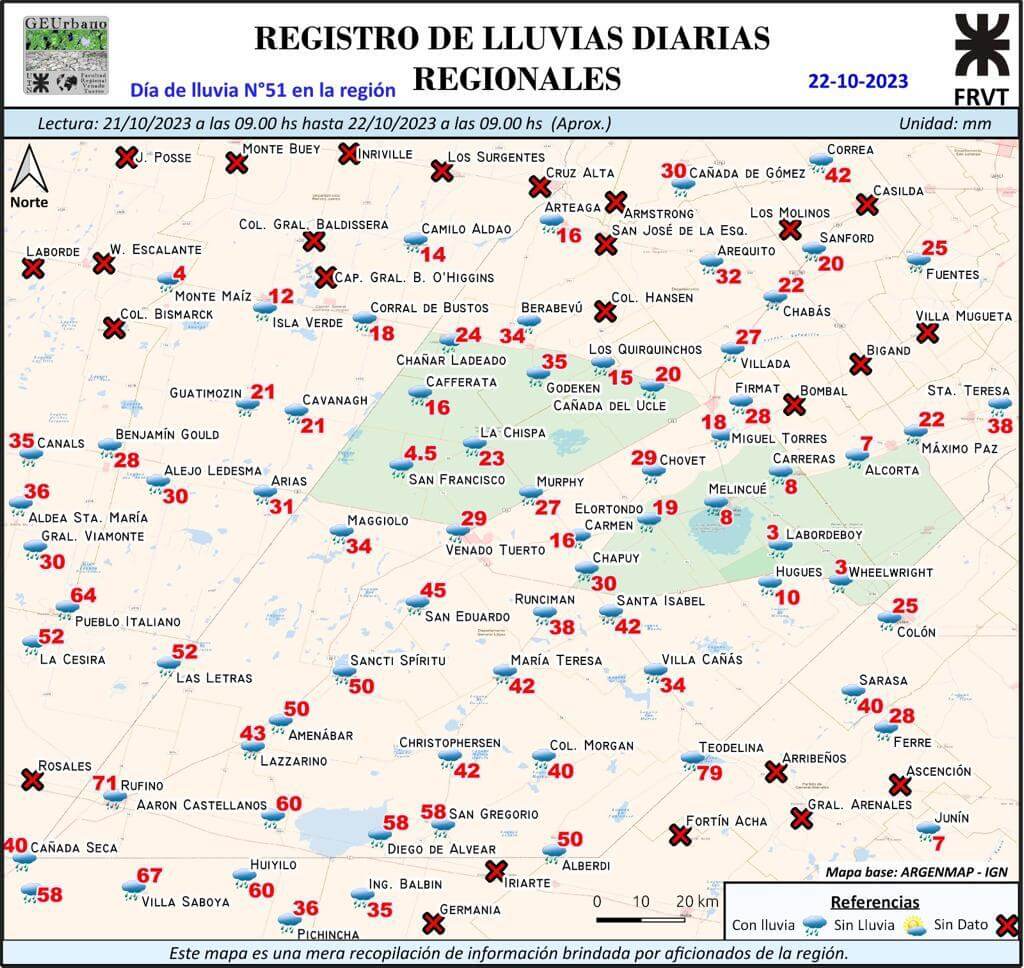 lluvias venado tuerto