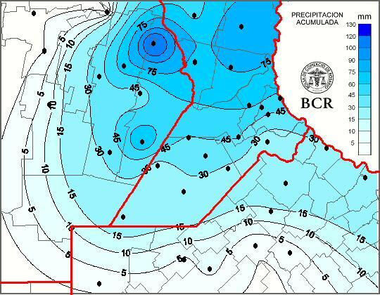 Lluvias zona nucleo 13 de diciembre