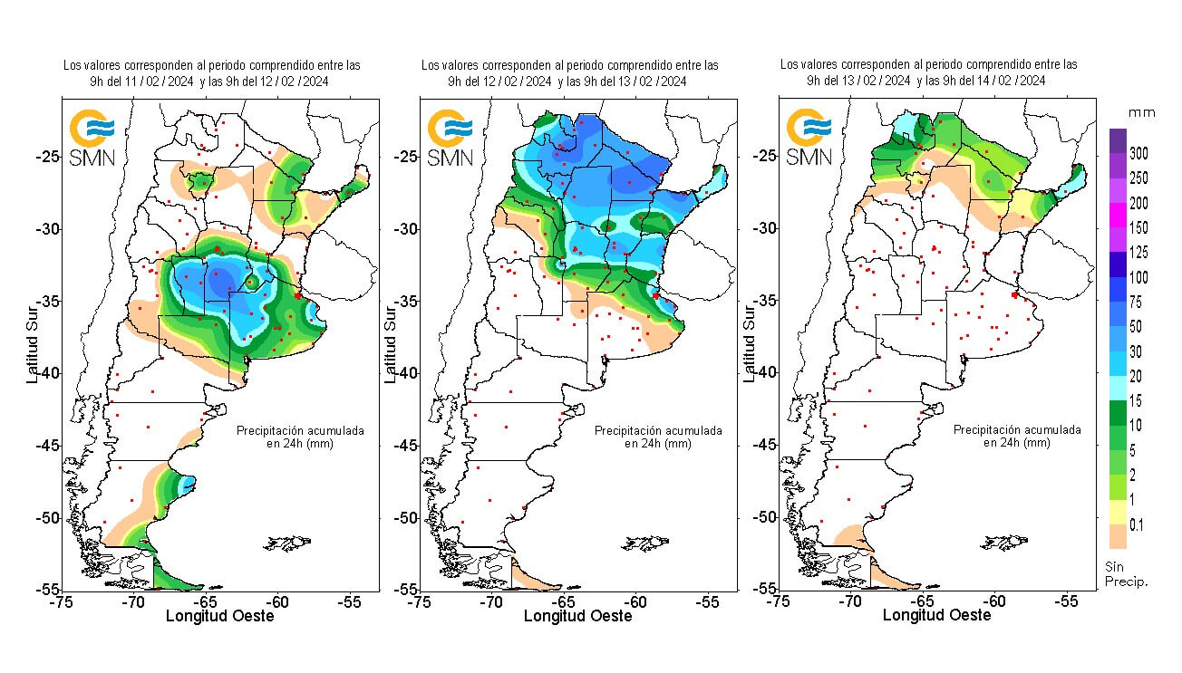 Carnaval de lluvias: el registro completo, zona por zona, de los últimos días 1 lluvias smn 1