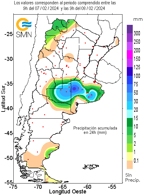 mapa lluvias smn