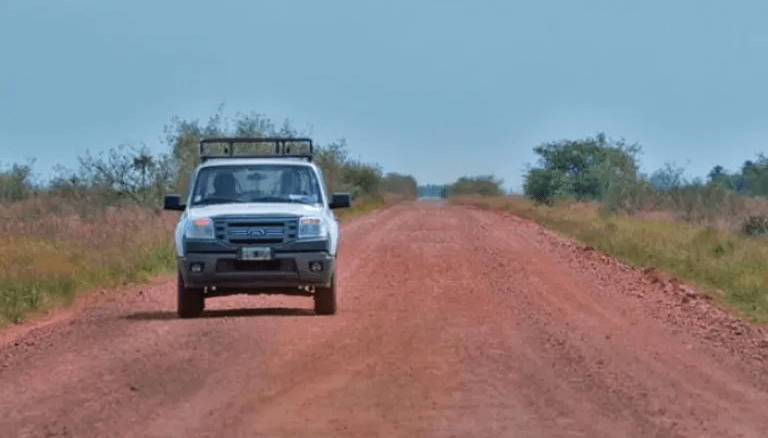 La Ruta 40, en Corrientes, cerca de Santo Tomé (Imagen de elterritorio.com.ar)