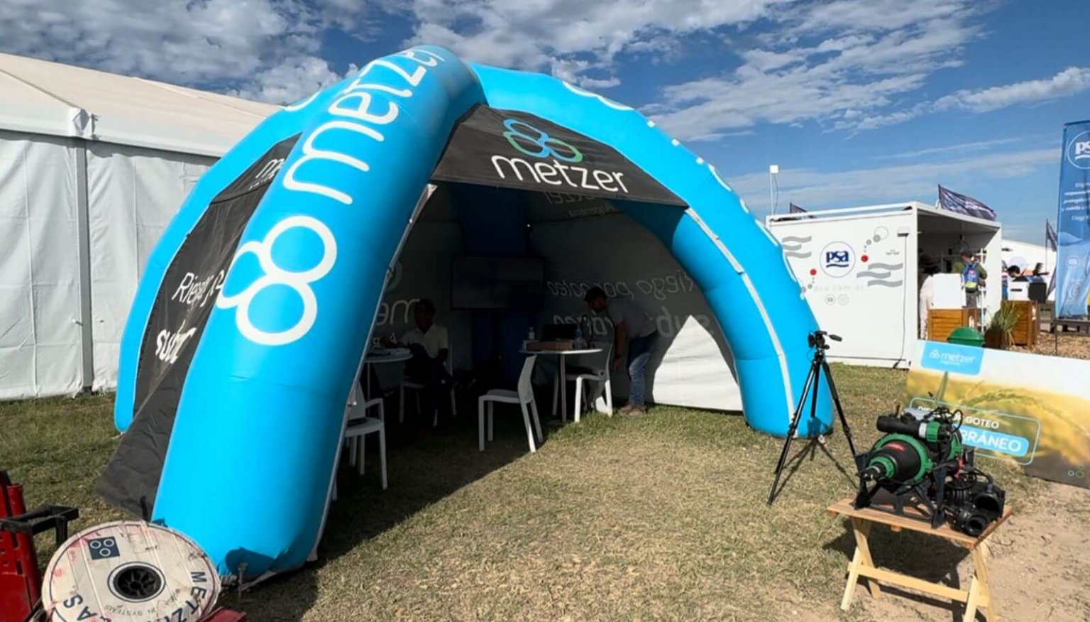 Trigos de hasta 8 toneladas por hectárea: el riego por goteo subterráneo mostró su potencial en Expoagro