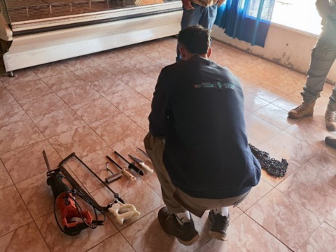 Córdoba: frenaron una faena clandestina e incautaron 400 kilos de carne 1 allanamiento