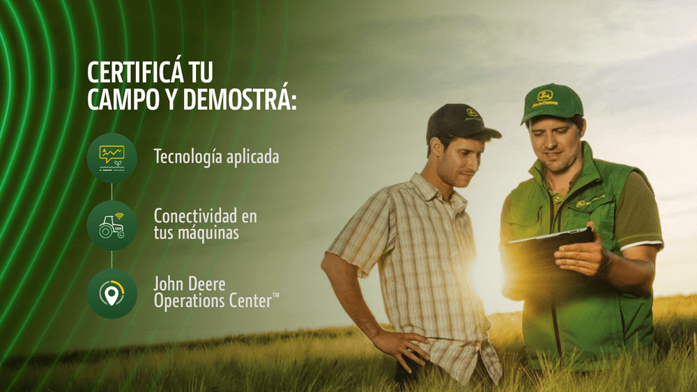 Smart Farm: John Deere lanzó una certificación que reconoce a los productores más "conectados" 1 02