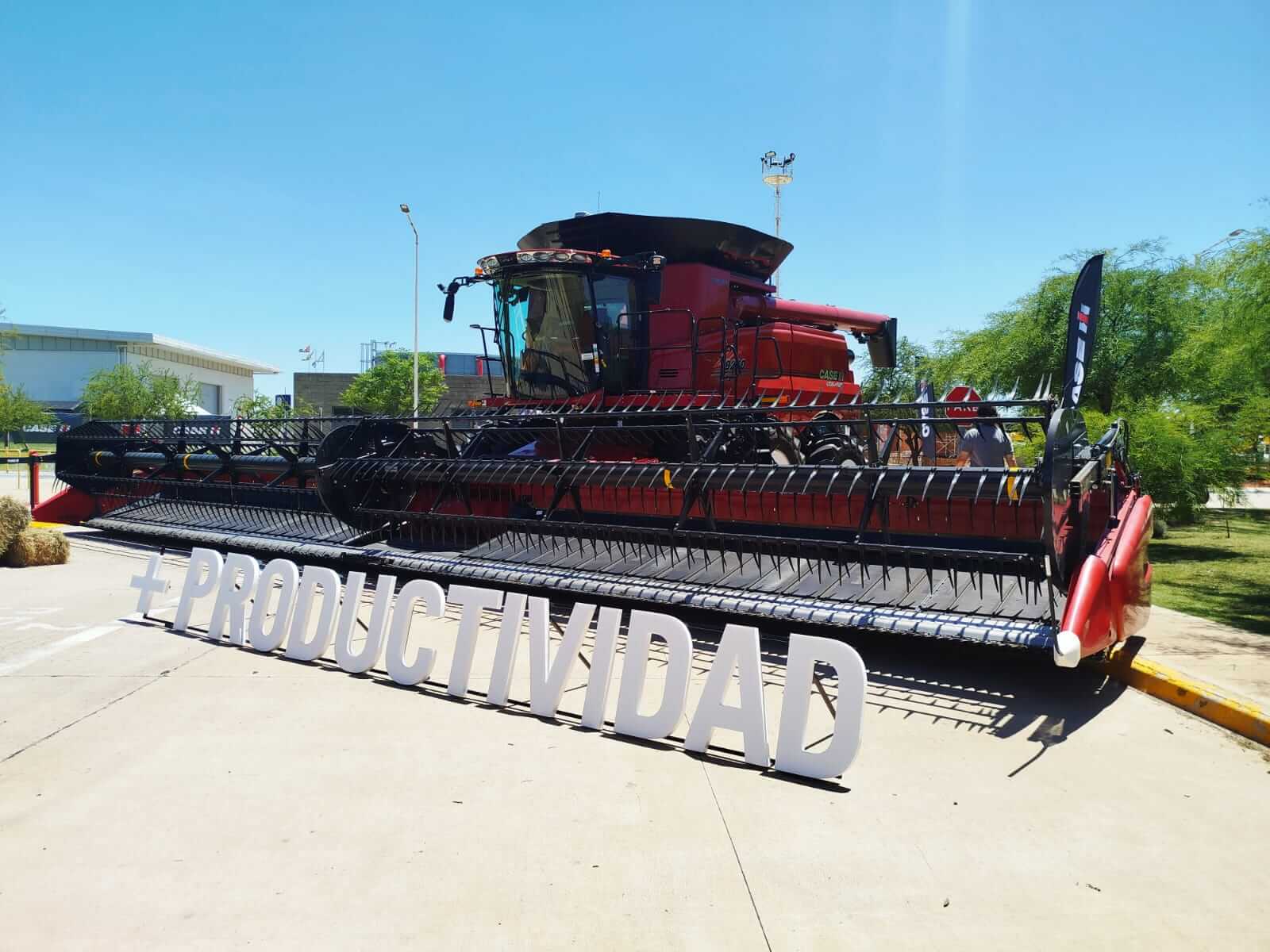 cosechadora case productividad