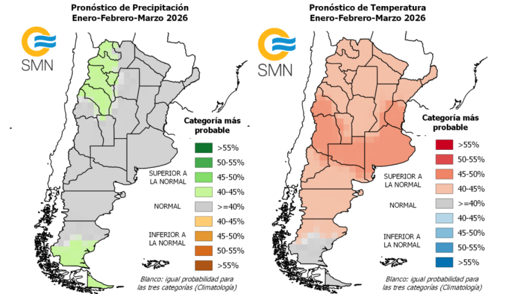 Pronóstico trimestral: el verano continuará con lluvias normales y mucho calor
