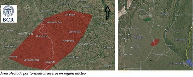 area tormentas zona nucleo