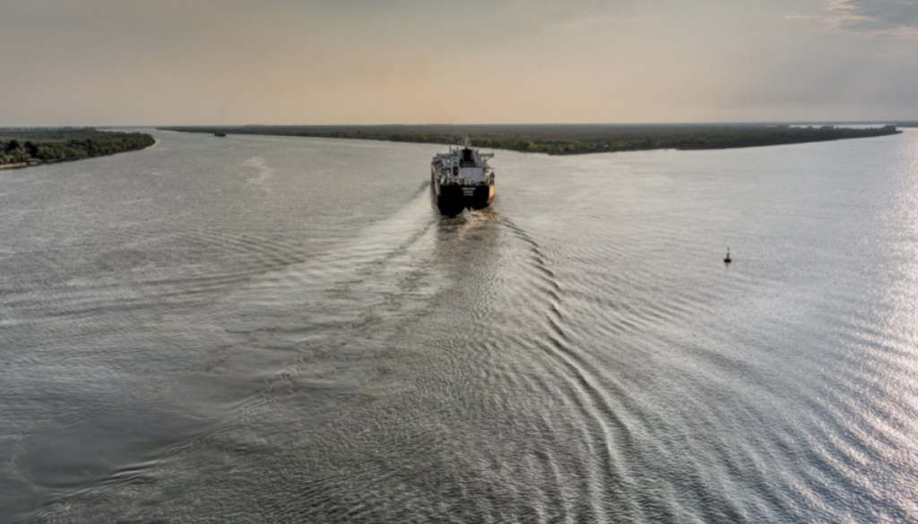 hidrovia barco rio parana
