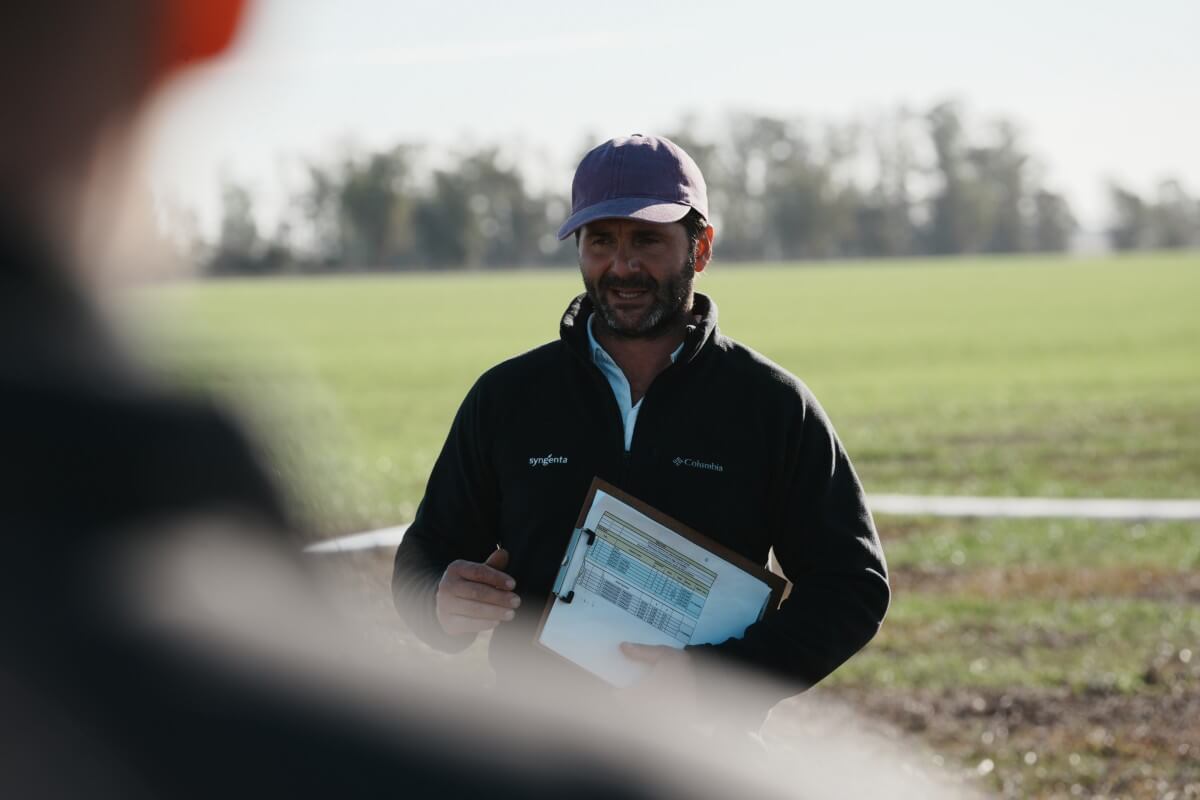 Pablo Mainez coordinador de Servicio Tecnico Litoral y Norte de Syngenta